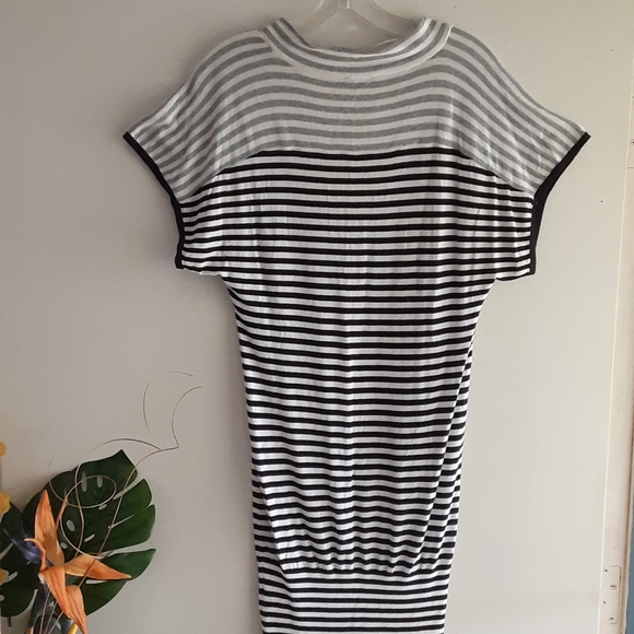 BCBGENERATION Black and White Stripe Dress - Picture 10 of 11